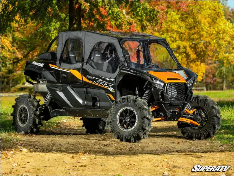 SuperATV Kawasaki Teryx KRX 4 1000 Primal Soft Cab Enclosure Upper Doors - Enclosures