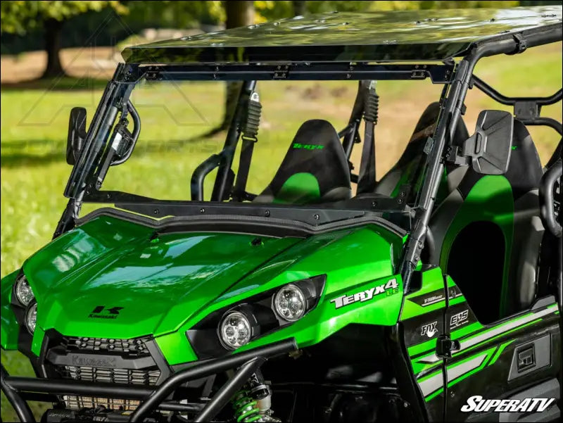 SuperATV Kawasaki Teryx Maxdrive Power Flip Windshield