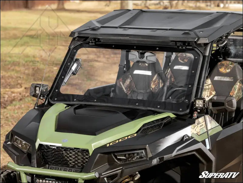 SuperATV Polaris General 1000 Maxdrive Power Flip Windshield
