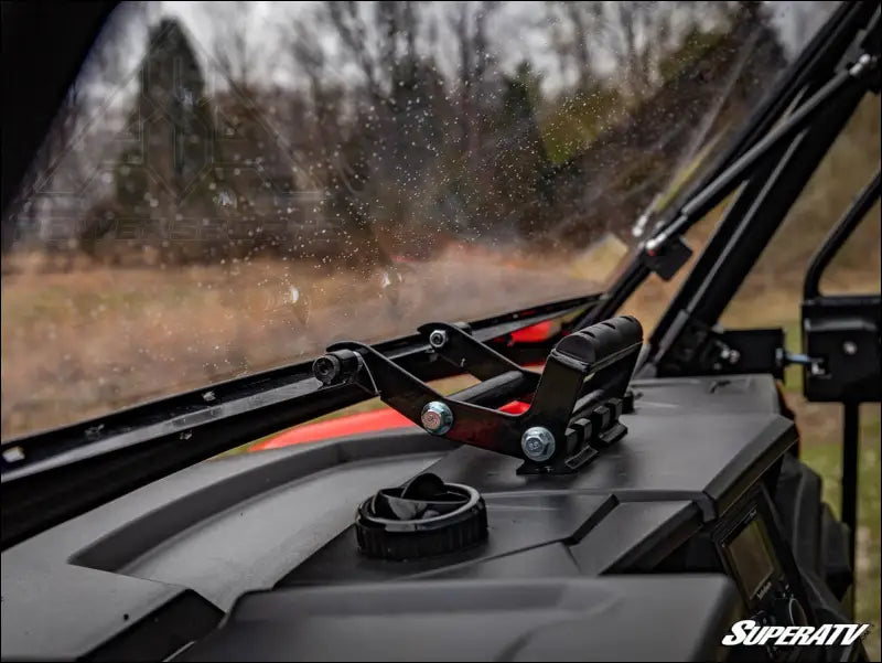 SuperATV Polaris General XP 1000 Scratch Resistant Flip Windshield
