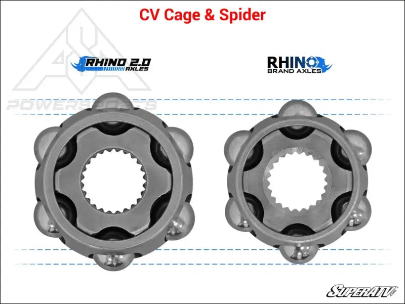 SuperATV Polaris Ranger 1000 Big Lift Kit Heavy-Duty Axle - Rhino 2.0 - Axles