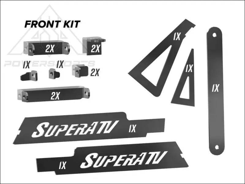 SuperATV Polaris Ranger XP 1000 Weld-In Gusset Kit - Parts & Accessories