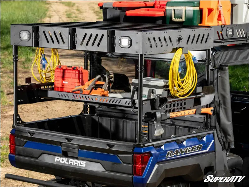 SuperATV Polaris Ranger XP 900 Outfitter Bed Rack - Cargo Management