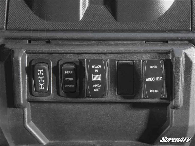 SuperATV Polaris Ranger XP 900 Powered Flip Windshield