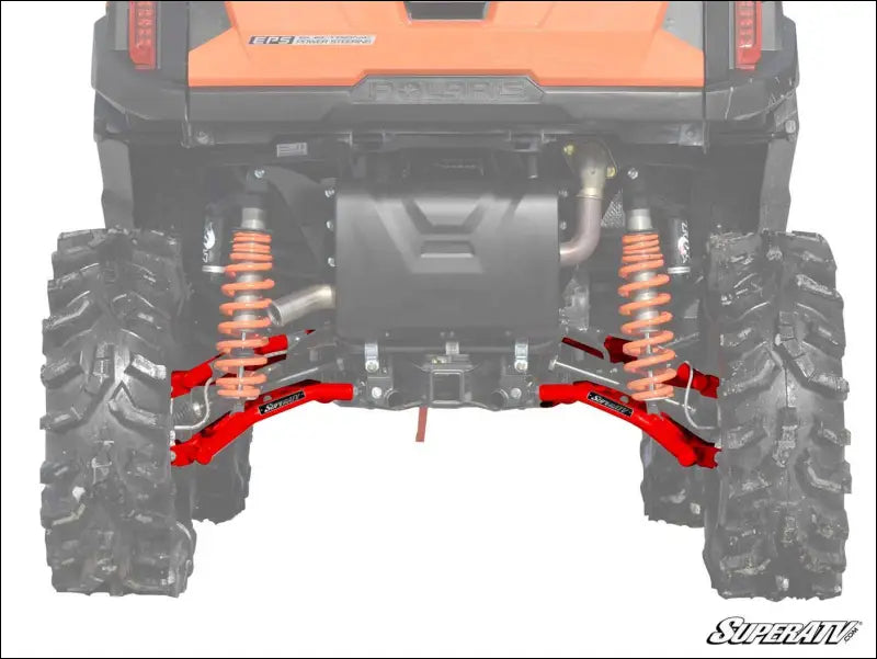SuperATV Polaris RZR 4 900 High Clearance 1.5’’ Rear Offset A-Arms - Red