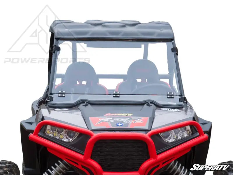 SuperATV Polaris RZR 900 Scratch Resistant Flip Down Windshield