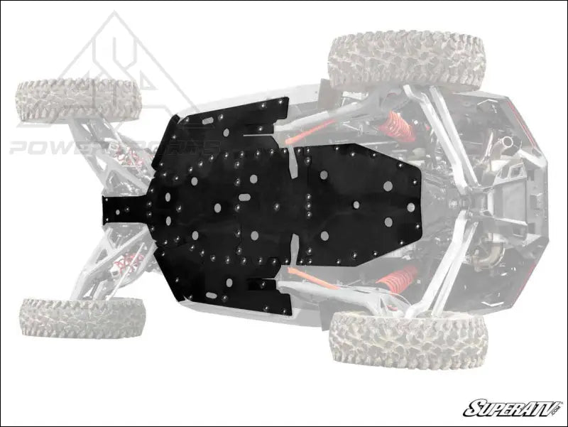 SuperATV Polaris RZR Turbo R Full Skid Plate - Plates