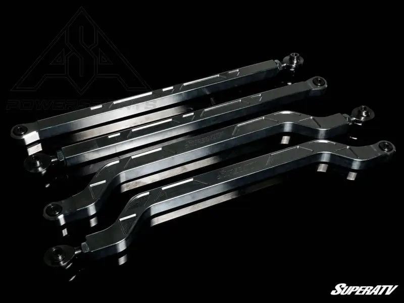 SuperATV Polaris RZR Turbo S High Clearance Billet Aluminum Radius Arms - Rods