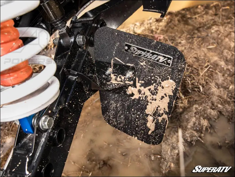 SuperATV Polaris RZR Turbo S Mud Flaps - Machine Protection