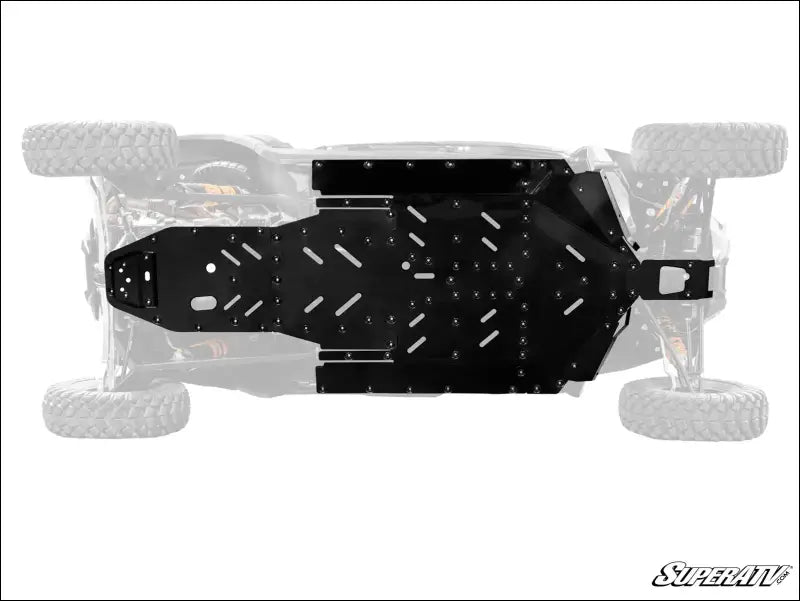SuperATV Polaris RZR XP 4 1000 Full Skid Plate - 2024 + - Plates