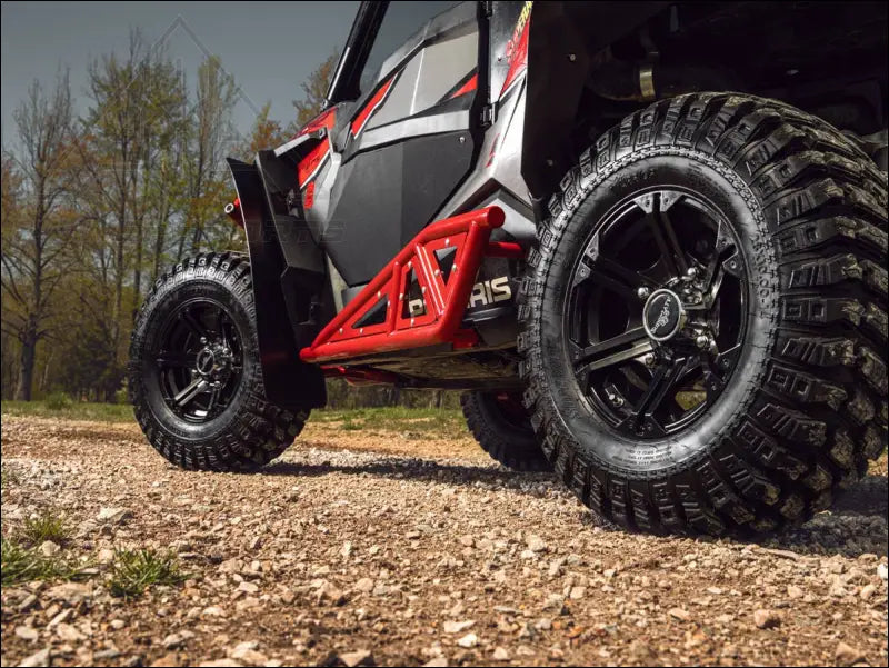 SuperATV Polaris RZR XP Turbo Heavy Duty Tube Rock Sliders - Nerf Bars
