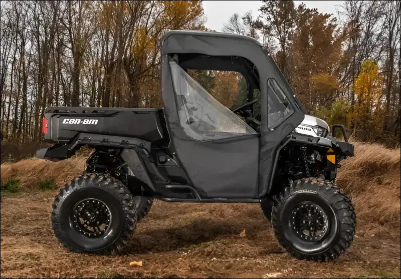 SuperATV Primal Can-Am Defender Soft Cab Full Doors - Scratch Resistant - Light Tint