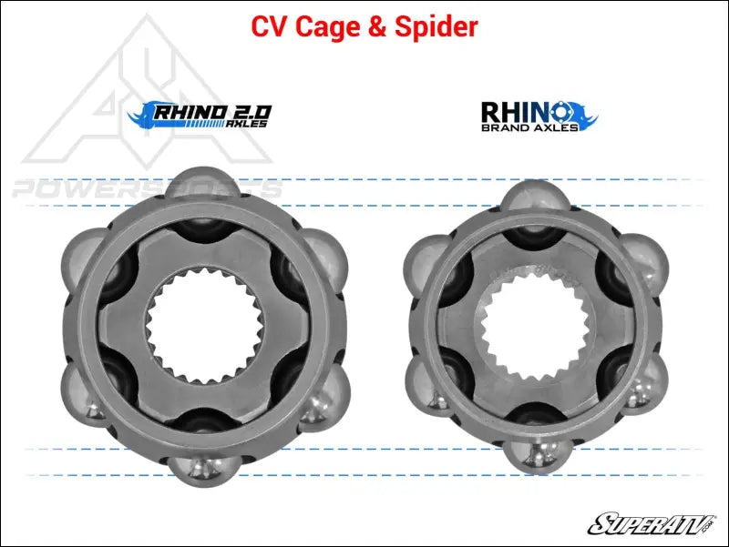 SuperATV Rhino 2.0 Kawasaki Teryx Heavy Duty Axles