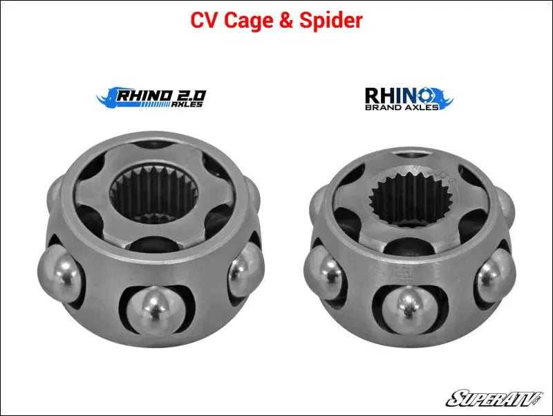 SuperATV Rhino 2.0 Polaris RZR XP 1000 Big Lift Heavy Duty Axles - 7-10 inch Kit / High Lifter Edition / 2017 +