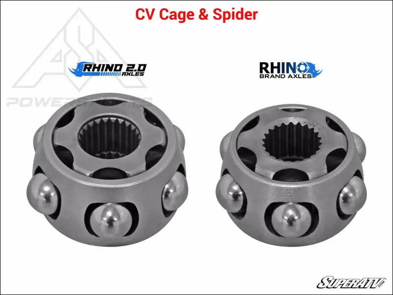 SuperATV Rhino 2.0 Polaris RZR XP Turbo Long Travel Axles