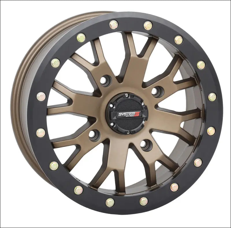 System 3 SB-4 Beadlock Wheel Bronze - 15x7 / 4 + 3 / 4x137 - Wheels