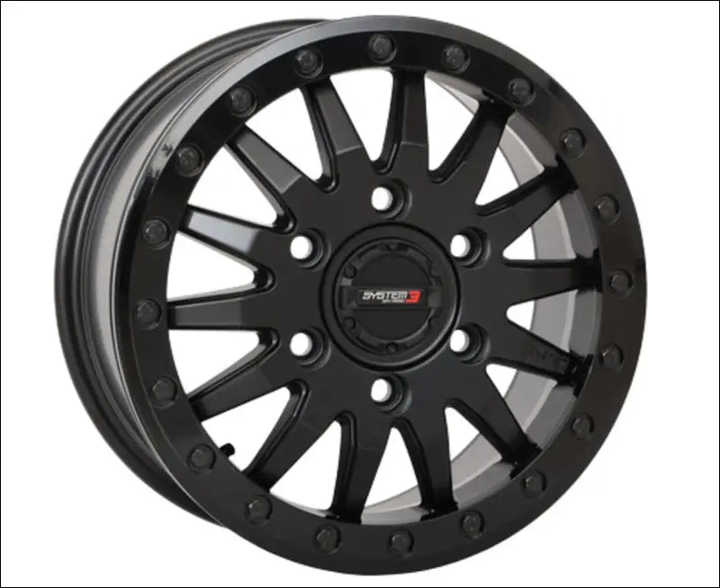 System 3 SB-8 Beadlock Wheel 6-Lug - Matte Black - 15x7 / 6x5.5 / 5 + 2 ( + 38mm) - Wheels