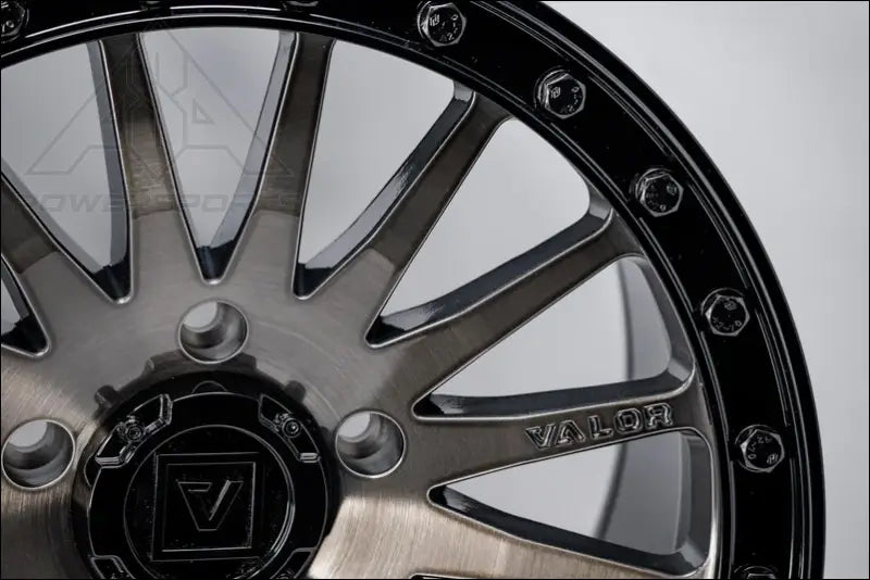 Valor Offroad V06 Beadlock 5-Lug - Brushed Gunmetal - Wheels