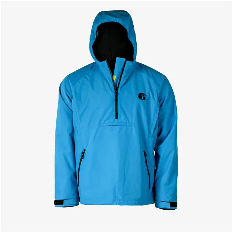 Waterproof 1/2 Zip Bog Hoodie | Mens - Blue - Small - Outerwear