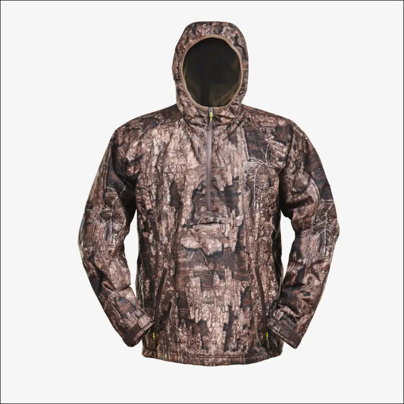 Waterproof 1/2 Zip Bog Hoodie | Mens - Realtree Timber - Small - Outerwear