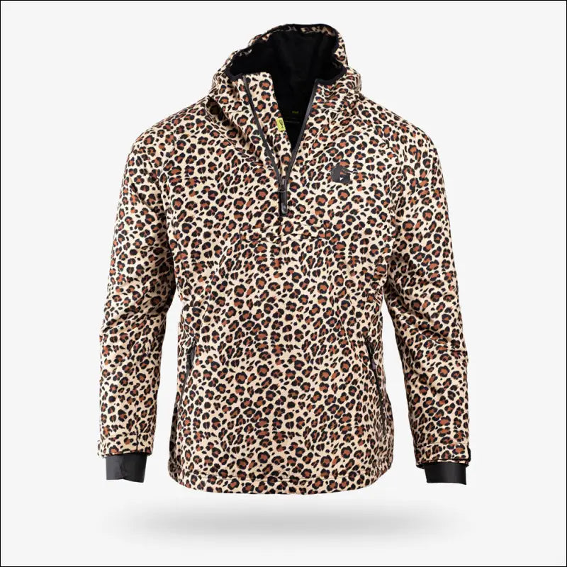 Waterproof 1/2 Zip Bog Hoodie | Womens - Leopard/Black - Medium - Outerwear