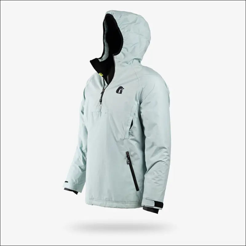 Waterproof 1/2 Zip Bog Hoodie | Womens - Sage - Large - Outerwear