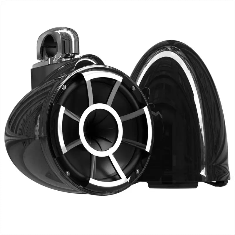 Wet Sounds Revolution Series 10’’ Black Tower Speakers - Fixed Clamp (1 7/8’’ - 3’’) - Audio