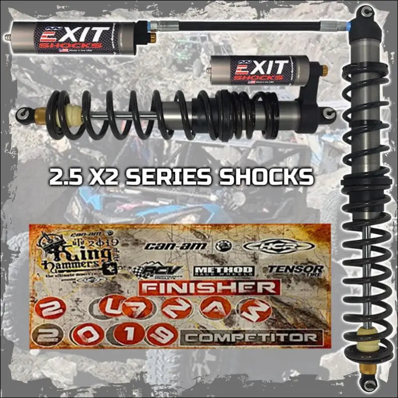 Zbroz Polaris RZR Turbo S/Turbo S 4 EXIT Shocks 2.5 X2 Series - 2 Seat