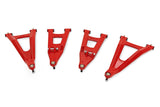 Rough Country 93155RED Red Forged Alum High Clearance 2" Fwd Offset Control Arms w/Ball Joints | Polaris Ranger 1000XP