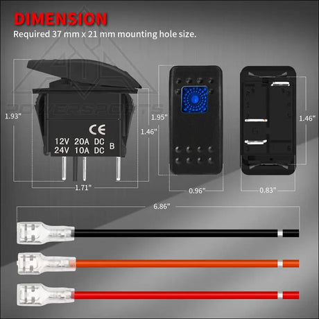 2 Switch Panel for 2014 + Honda Rancher Foreman Rubicon - Accessories