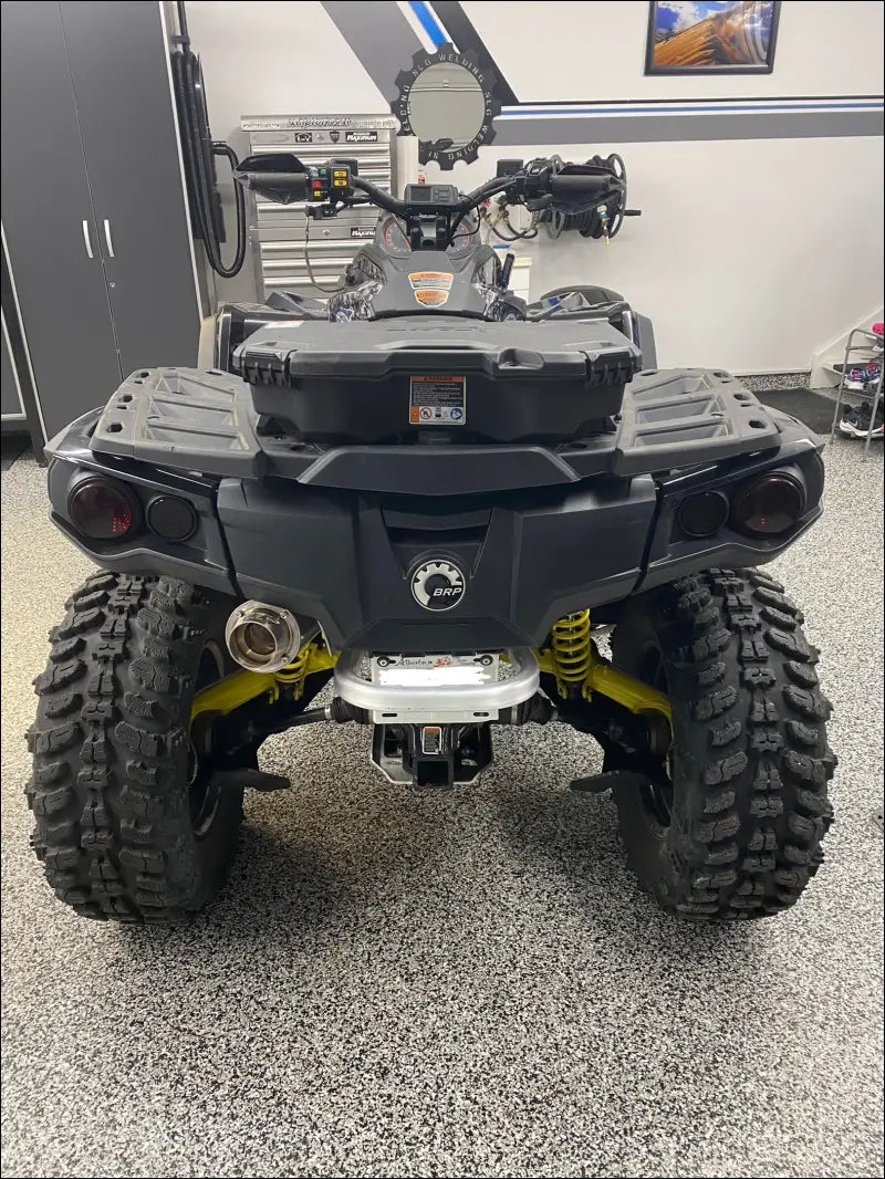 2012-2024 Gen 2 CanAm Outlander 650-800-850-1000cc Bomber Performance Series Slip On - Raw Stainless/Large logo / Blank