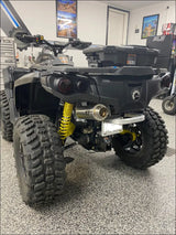 2012-2024 Gen 2 CanAm Outlander 650-800-850-1000cc Bomber Performance Series Slip On - Raw Stainless/Small Logo