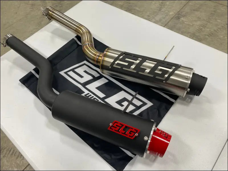 2012-2024 Gen 2 CanAm Outlander 650-800-850-1000cc Bomber Performance Series Slip On - Raw Stainless/Small Logo / Blank