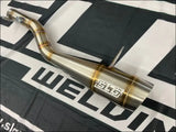 2015-2024 Gen 2 CanAm Outlander 450-570cc Megaphone Slip On - Raw stainless body with coated logo / Oxygen sensor bung
