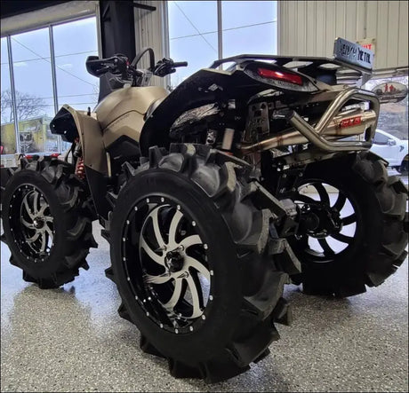2016-2024 Gen 2 CanAm Renegade XMR 570-650-850-1000cc Sniper Quiet Series Slip On 45 Degree Exit - Raw stainless / None