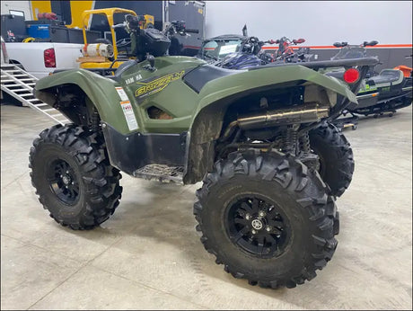 2016-2024 Yamaha Grizzly/Kodiak 700cc Bomber Quiet Series Slip On - Raw stainless / Blank / Small