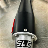 2016-2024 Yamaha Grizzly/Kodiak 700cc Sniper Quiet Series Slip On - Raw stainless body with coated tip and logo