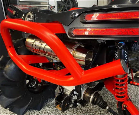 2016-2025 Gen 2 CanAm Renegade XMR 570-650-850-1000cc Bomber Performance Series Slip On Side Exit - Raw stainless/Small