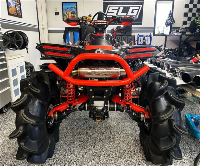 2016-2025 Gen 2 CanAm Renegade XMR 570-650-850-1000cc Bomber Performance Series Slip On Side Exit - Raw stainless/Small
