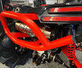 2016-2025 Gen 2 CanAm Renegade XMR 570-650-850-1000cc Bomber Quiet Series Slip On Side Exit - Raw stainless/Small Logo