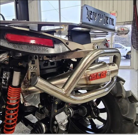 2016-2026 Gen 2 CanAm Renegade XMR 570-650-850-1000cc Sniper Performance Series Slip On 45 Degree Exit - Raw stainless
