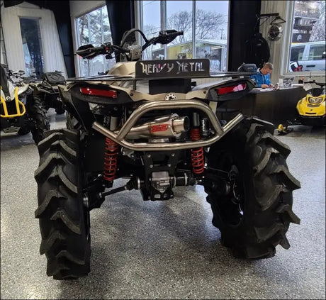 2016-2026 Gen 2 CanAm Renegade XMR 570-650-850-1000cc Sniper Quiet Series Slip On 45 Degree Exit - Raw stainless
