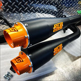 2018-2021 Polaris RZR XP and RS1 1000cc Sniper Performance Series Dual Slip On - Raw stainless / Removable quiet core