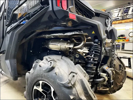 2018-2023 CanAm Maverick Sport/Trail 800-1000cc Bomber Performance Series Slip - Raw stainless / Removable spark