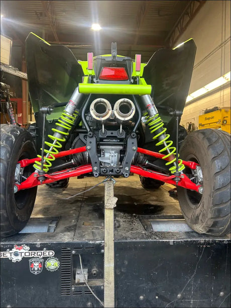 2021-2025 Polaris Sportsman and Scrambler 1000 S (55’’ Model ONLY) Sniper Performance Series Dual Slip On - Raw