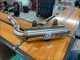 2023-2025 Gen 3 Outlander 500-700cc (all models) Bomber Quiet Series Slip On - Raw stainless / Billet Tip / Small