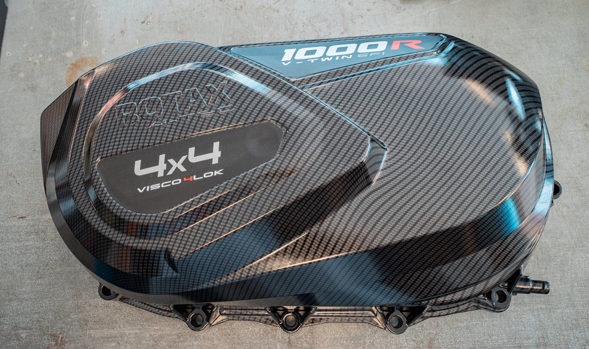 Can-am Carbon Fiber Belt Box Cover (hydro-dipped)