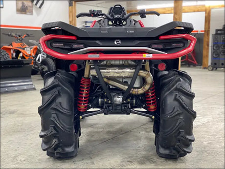 2025-2026 Gen 3 CanAm Outlander 850-1000cc All Models Bomber Performance Series Slip On - Raw Stainless/Small Logo