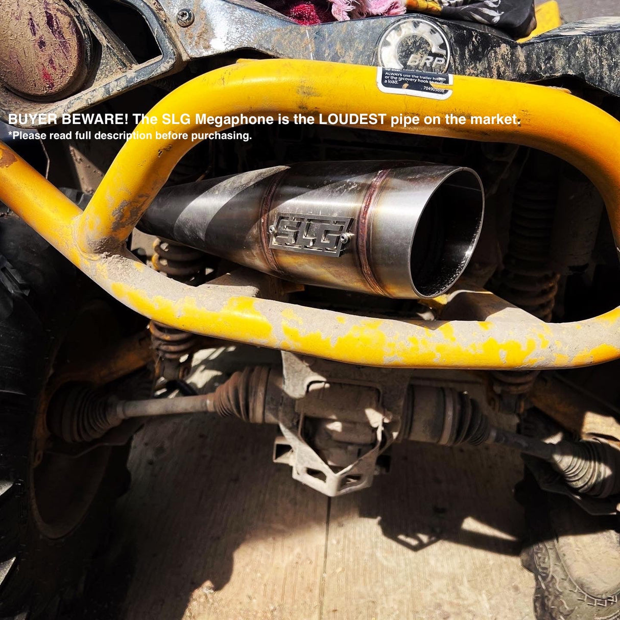 2016-2024 Gen 2 CanAm Renegade XMR 570-650-850-1000cc Megaphone 45 Degree Exit Slip On