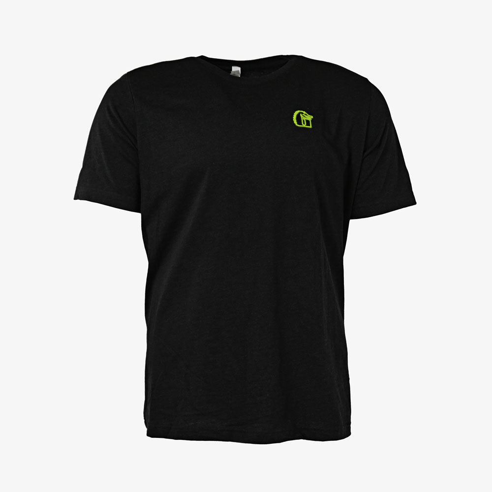 GW Logo Neon Graphic Tee | Heather Black